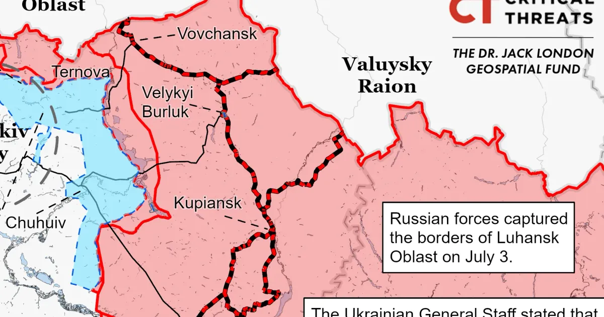 Експерти Інституту вивчення війни (Institute for the study of war) проаналізували ситуацію на Слов’янському (південно-східному) напрямку станом на 6 серпня. Редакція КУП’ЯНСЬК Gromada Group публікує переклад вибраних фрагментів аналітичного звіту.
